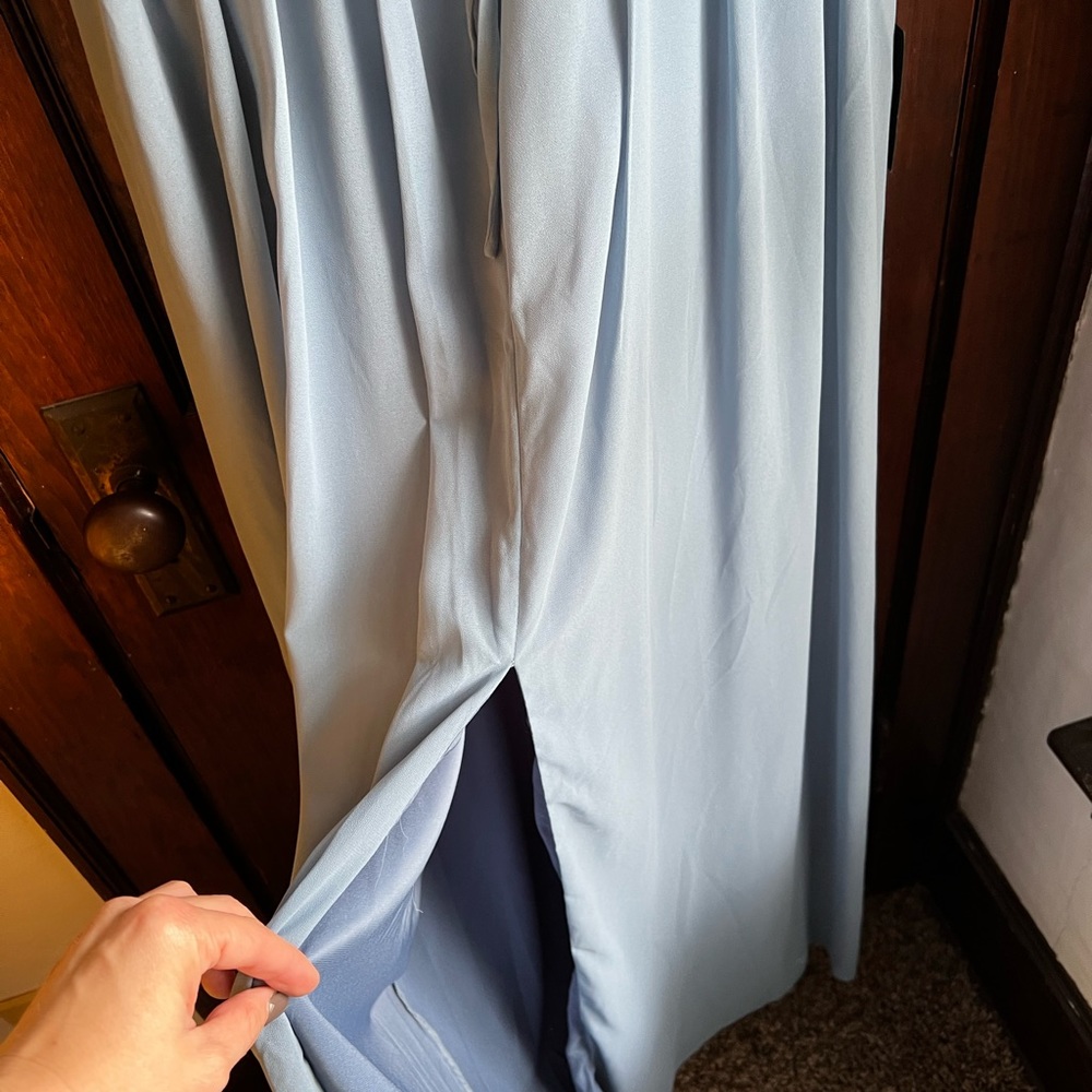 Lulu size large dress light blue color - Picture 4 of 7
